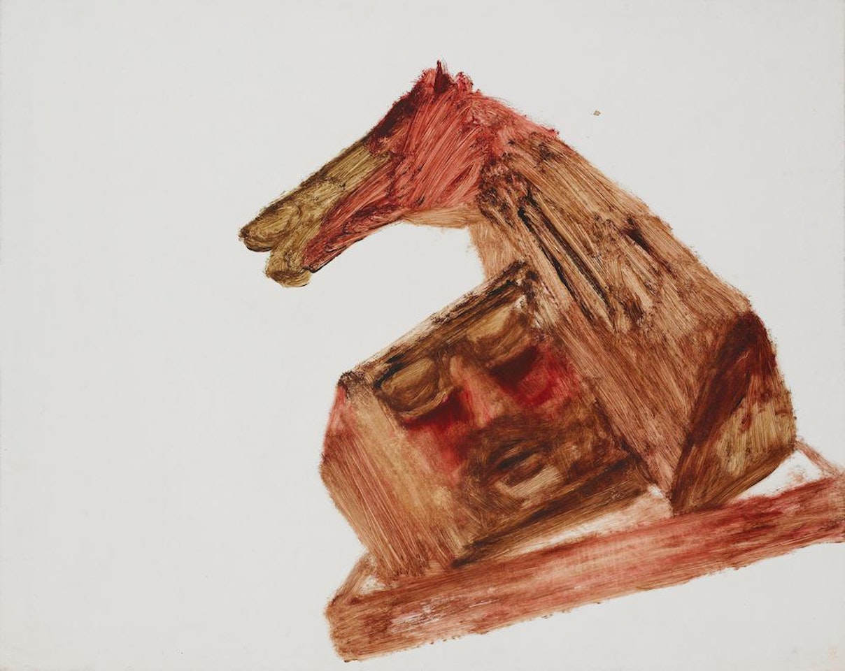 Kelly and Horse by Sidney Nolan