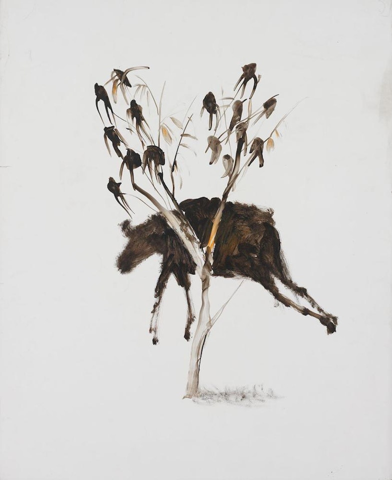 Ram caught in flood by Sidney Nolan