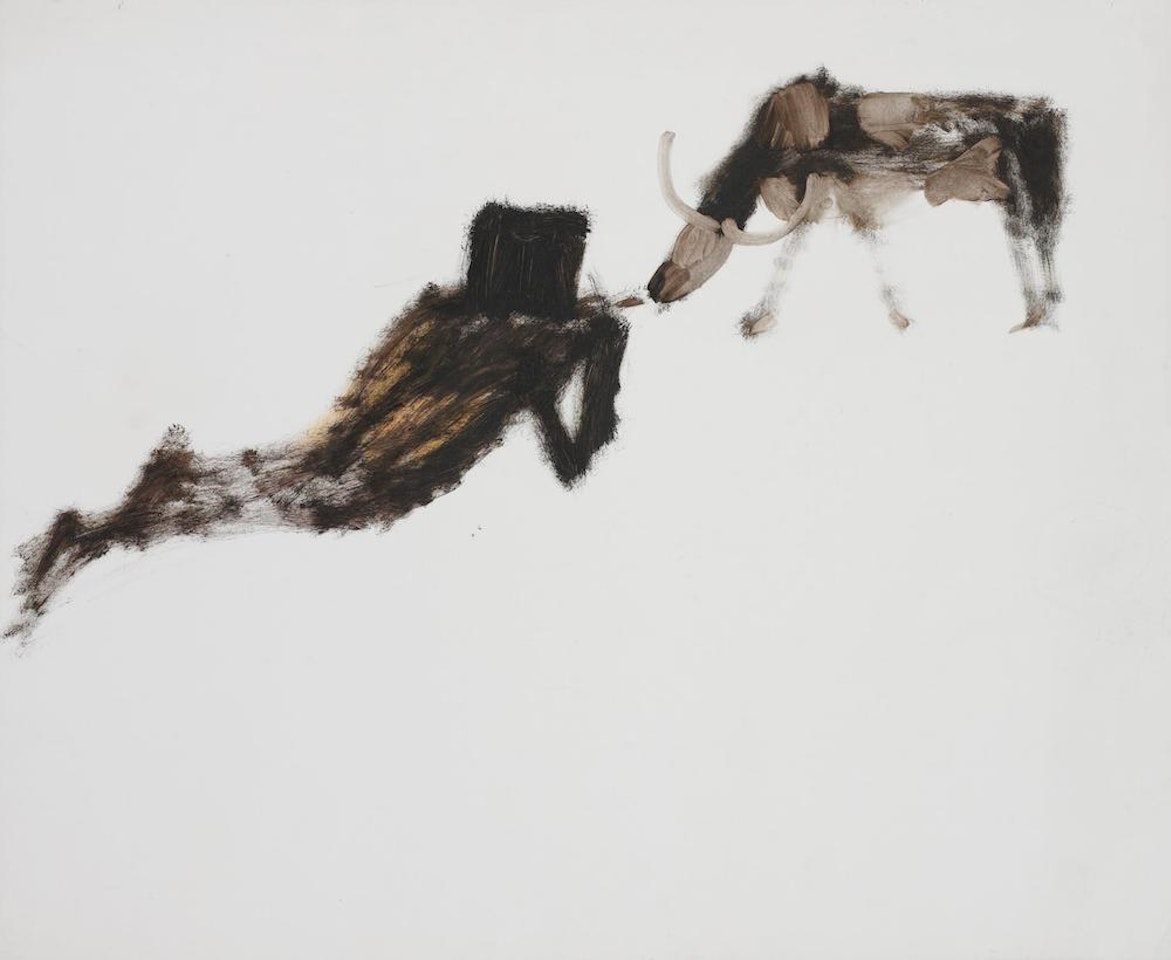 Kelly Shooting a Steer by Sidney Nolan