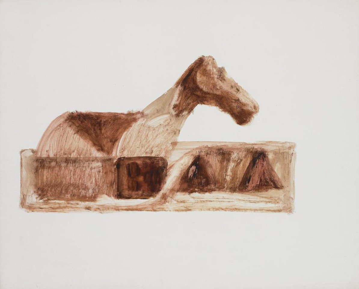 Kelly and Horse by Sidney Nolan