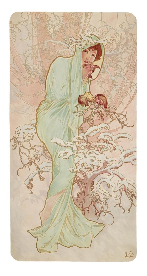 Les Saisons by Alphonse Mucha