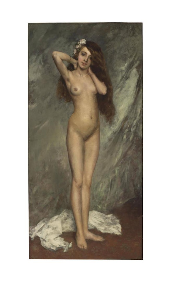 Portrait of the artist's model by Pierre Carrier-Belleuse