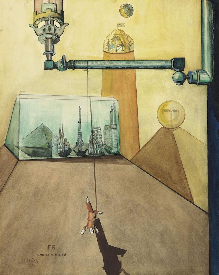 Er und sein Milieu by Hannah Höch