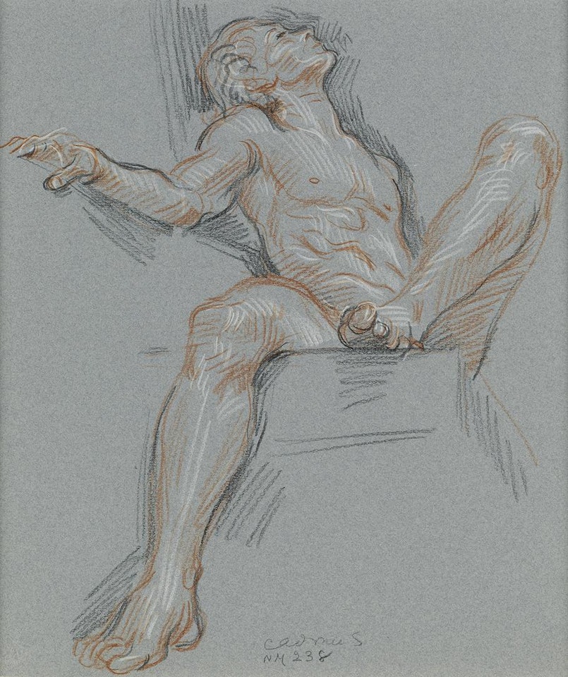 Seated Male Nude by Paul Cadmus