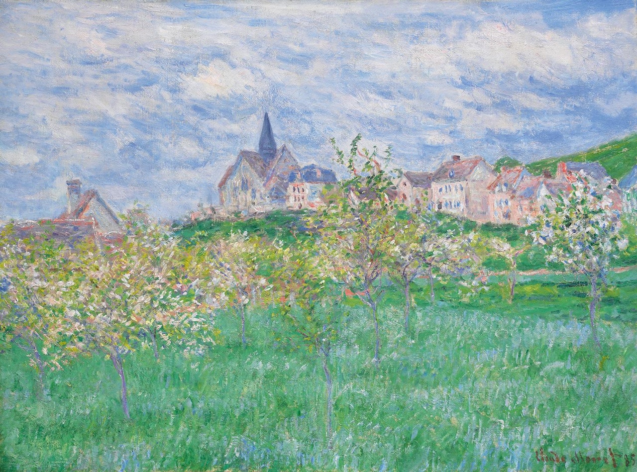 PRINTEMPS À GIVERNY, EFFET DU MATIN by Claude Monet