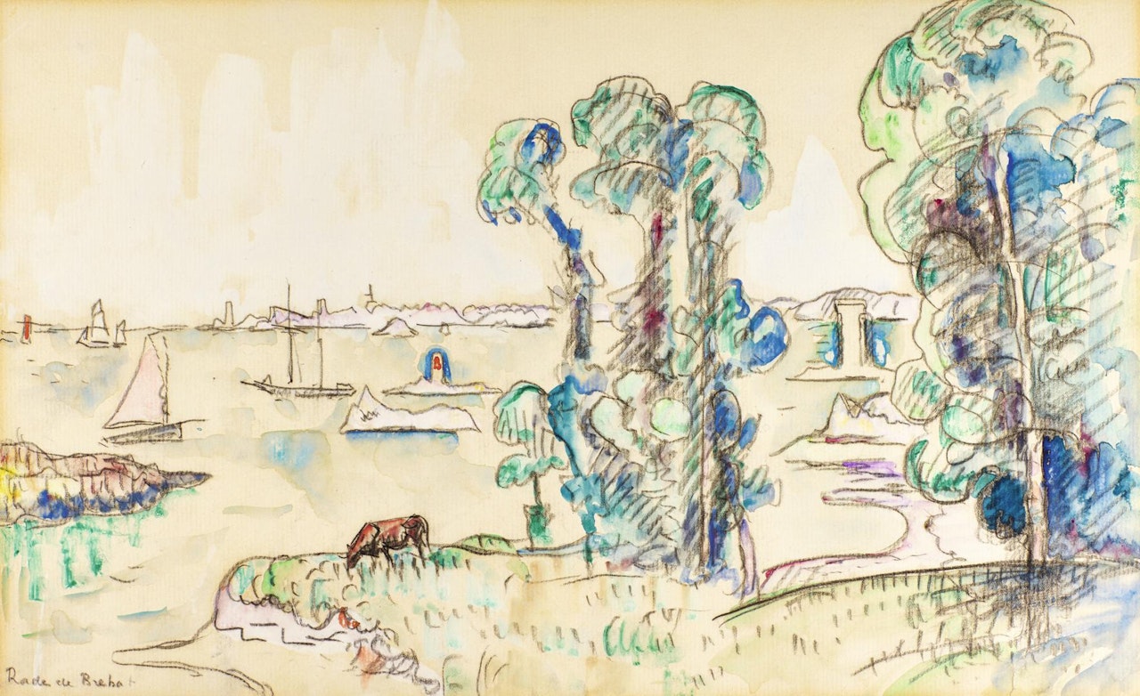 RADE DE BRÉHAT by Paul Signac