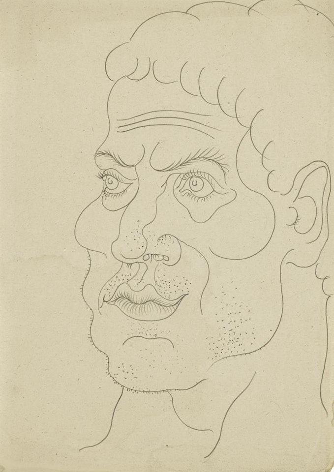 VISAGE D'HOMME VERS LA GAUCHE by Pablo Picasso
