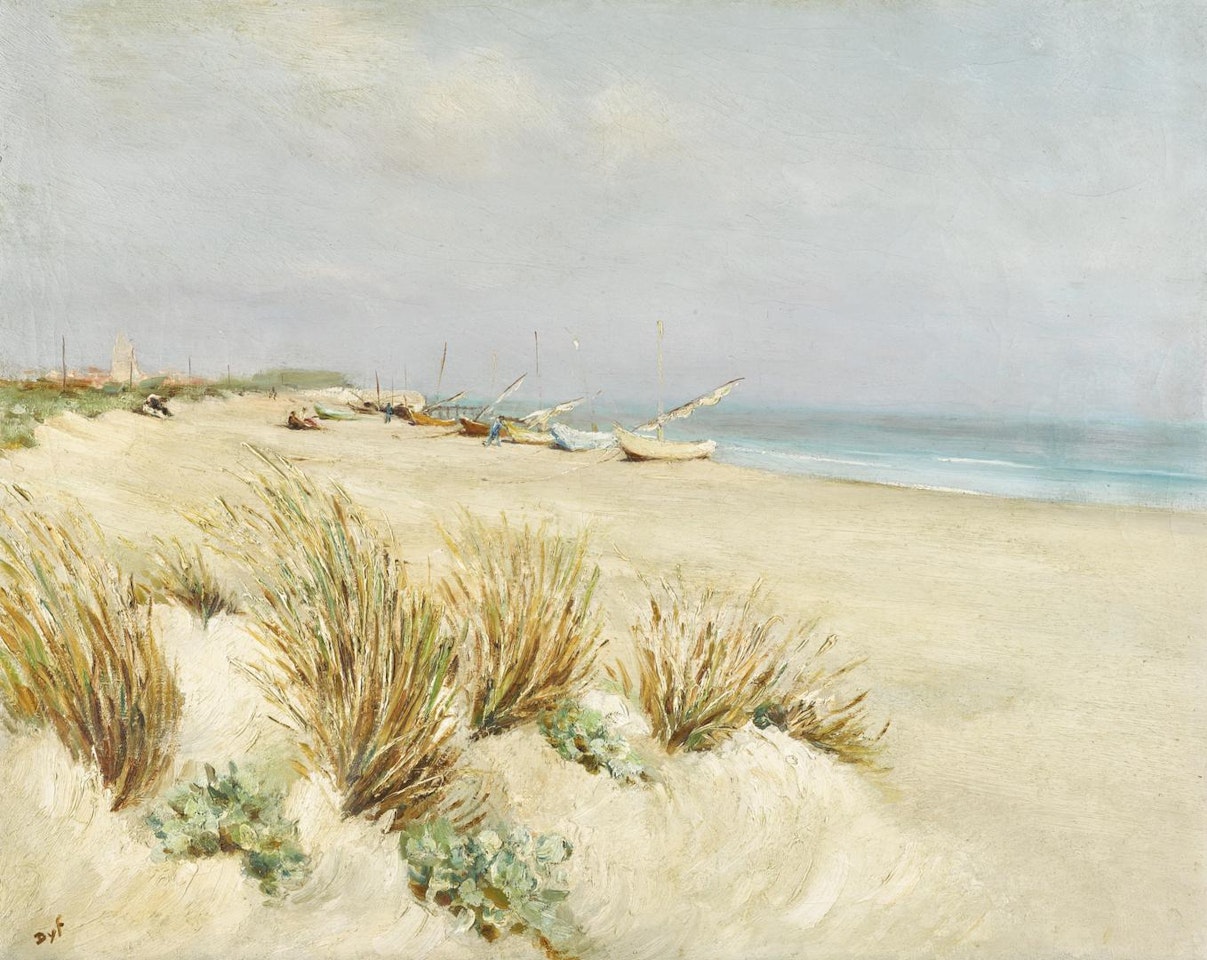 LA PLAGE DES SAINTES MARIES DE LA MER (CAMARGUE) by Marcel Dyf