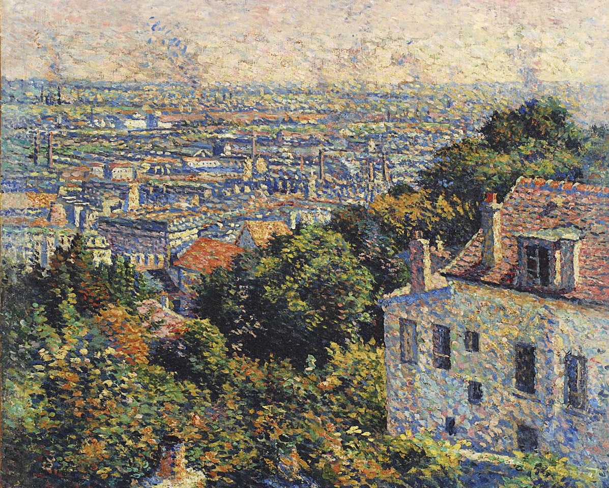 MONTMARTRE, DE LA RUE CORTOT, VUE VERS SAINT-DENIS by Maximilien Luce