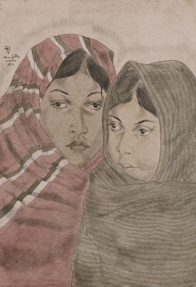 MÈRE ET ENFANT, À MEXICO by Leonard Tsuguharu Foujita