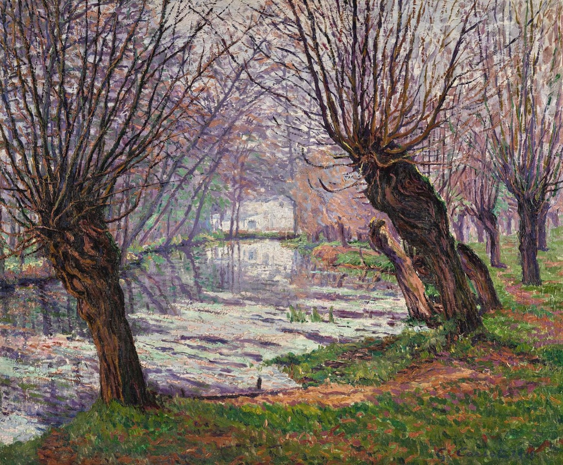 ARBRES SUR LA RIVIÈRE by Gustave Cariot