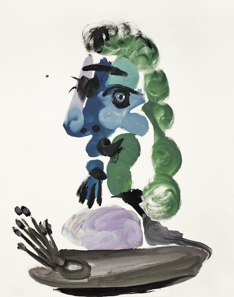 LE PEINTRE. BUSTE DE PROFIL by Pablo Picasso
