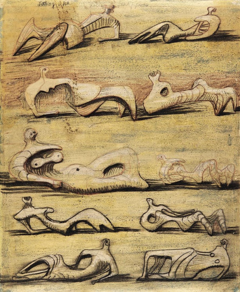 RECLINING FIGURES by Henry Moore