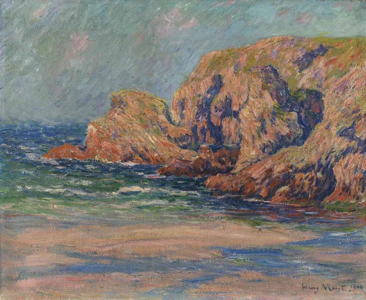 ROCHERS À BELLE-ÎLE, ROCHERS LE PONT DONNANT by Henry Moret