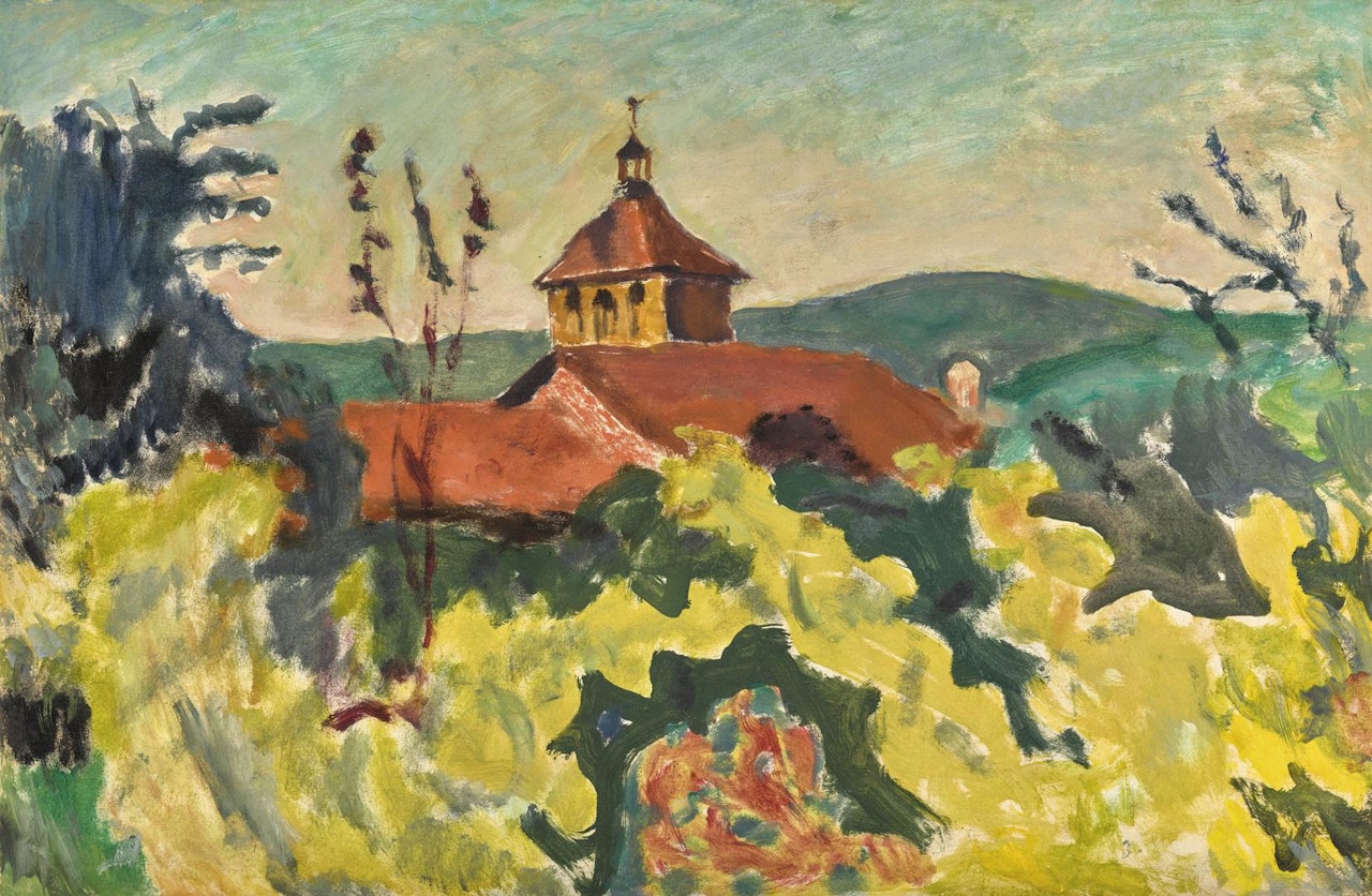 LE TOIT ROUGE by Pierre Bonnard
