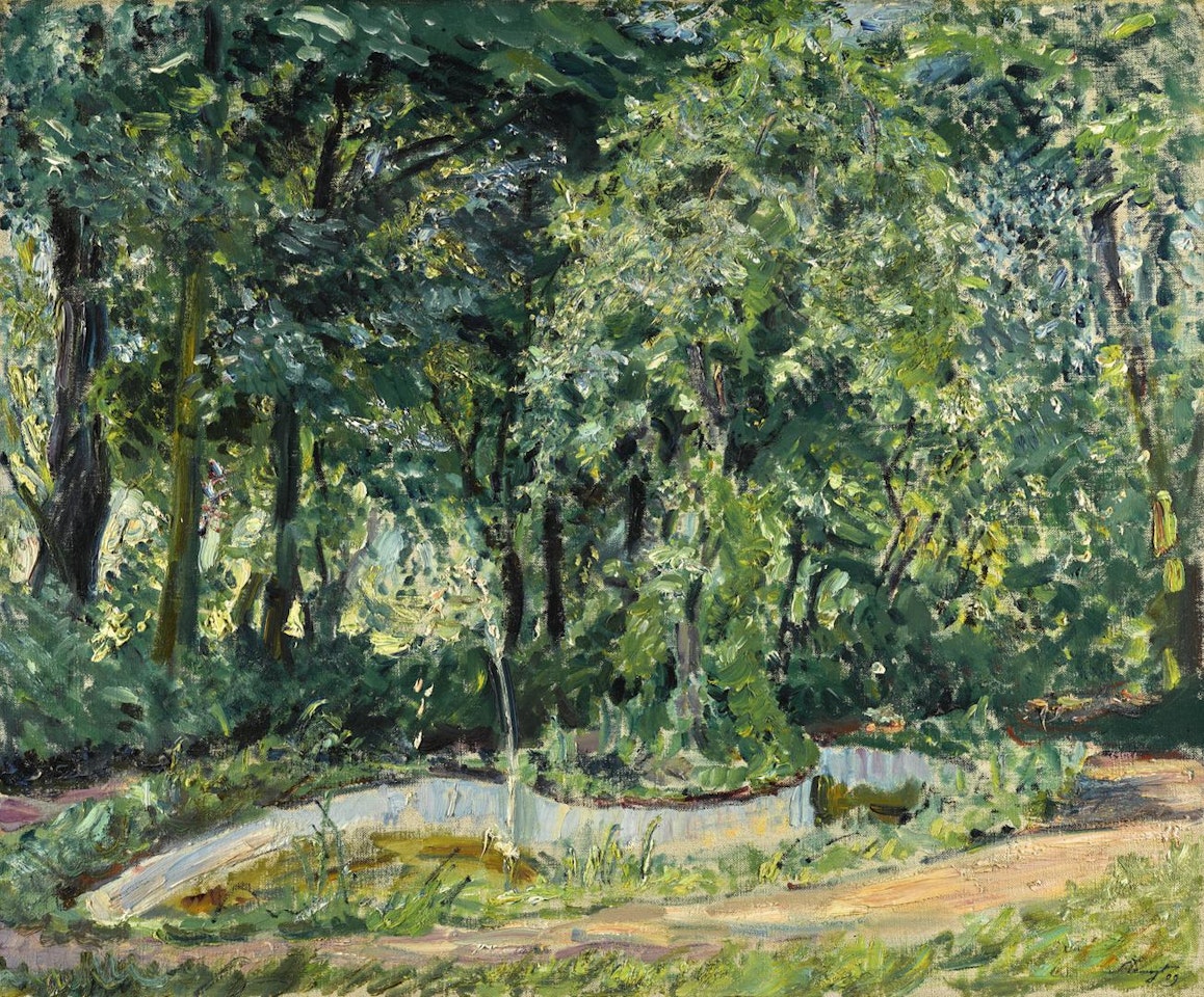 WEIHER IM PARK (POND IN THE PARK) by Max Slevogt
