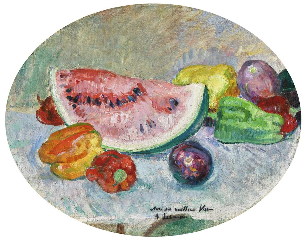 NATURE MORTE AU MELON by Henri Lebasque