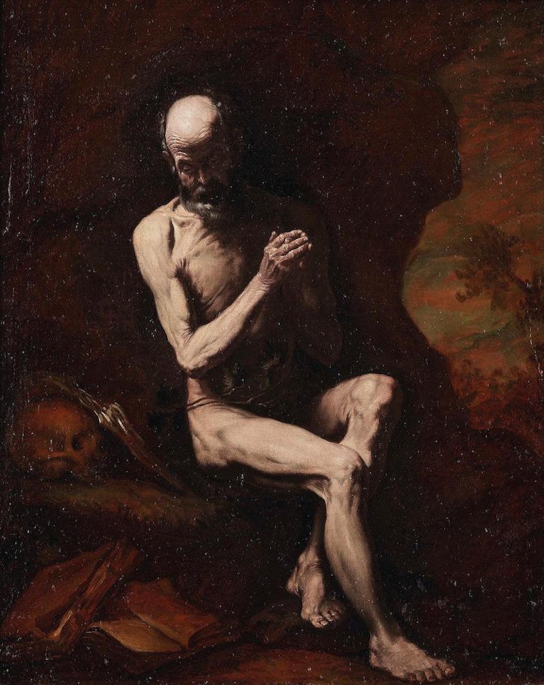 Saint Jerome in prayer by Jusepe de Ribera