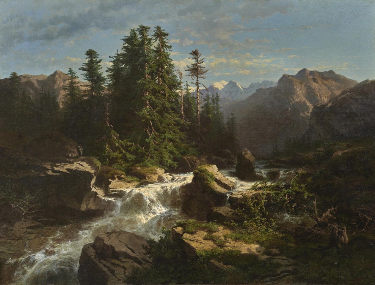 TORRENT DES ALPES by Alexandre Calame