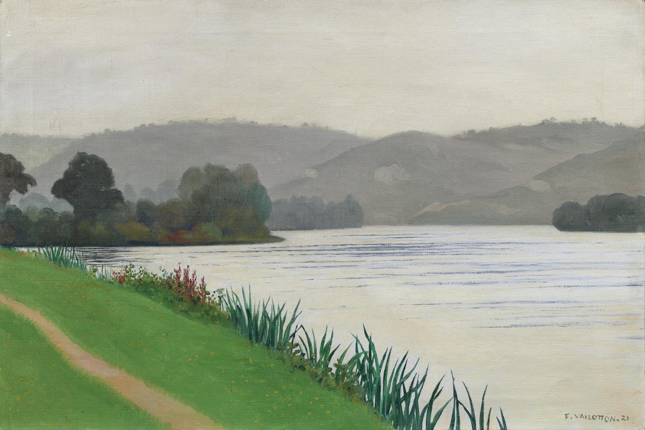 BORD DE SEINE À TOURNEDOS, EFFET GRIS by Félix Vallotton