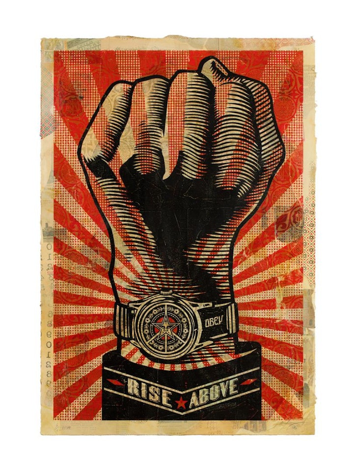RISE ABOVE by Shepard Fairey