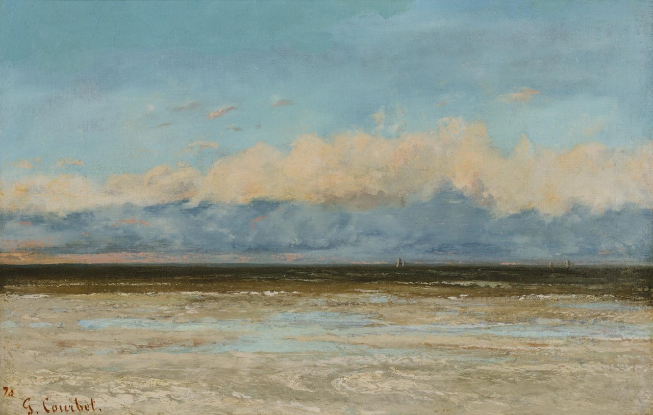 SEASIDE LANDSCAPE by Gustave Courbet