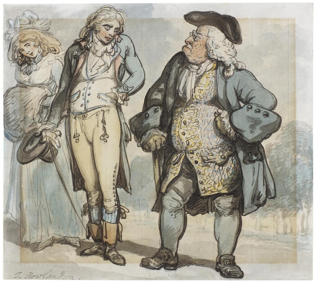 THE FATHER'S DISPLEASURE by Thomas Rowlandson