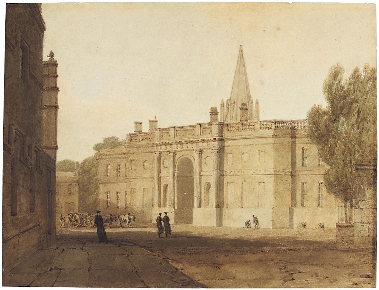 CANTERBURY GATE, CHRIST CHURCH, OXFORD by Joseph Mallord William Turner