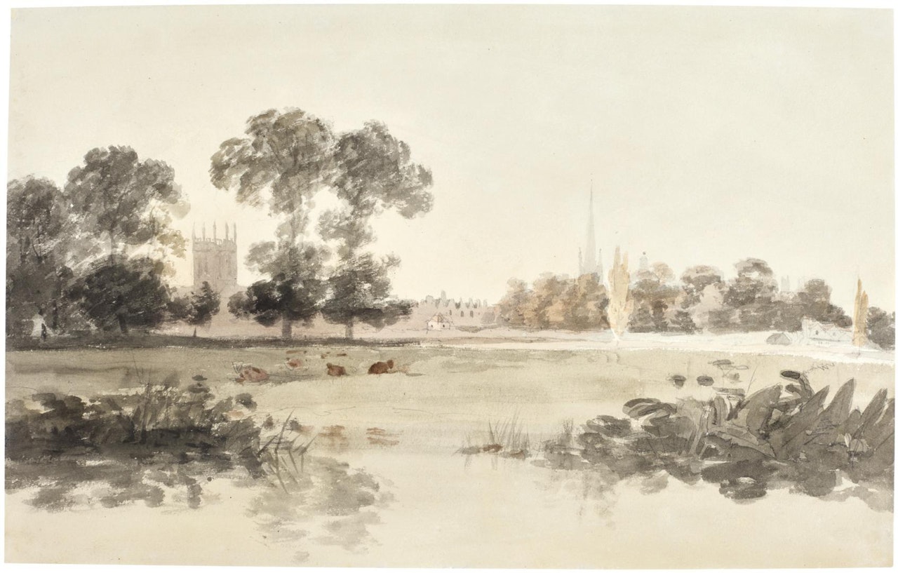 MERTON COLLEGE, OXFORD, FROM THE MEADOWS by Joseph Mallord William Turner