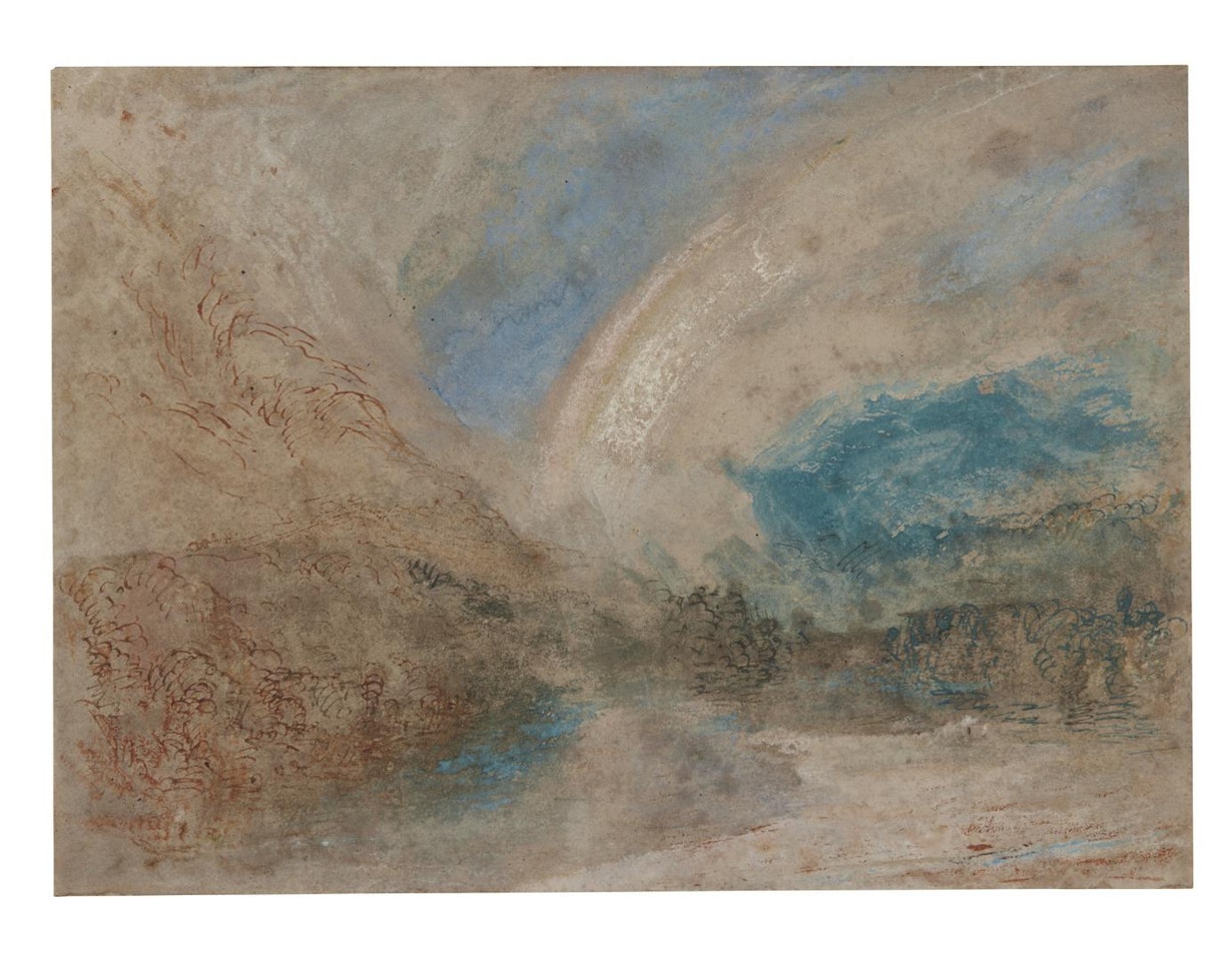 A RAINBOW IN A VALLEY, SOUTH-EAST FRANCE by Joseph Mallord William Turner