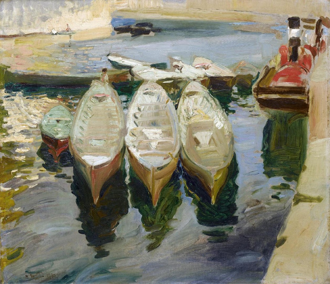 Puerto de Guetaria, País Vasco (The Basque Port of Guetaria) by Joaquin Sorolla Y Bastida