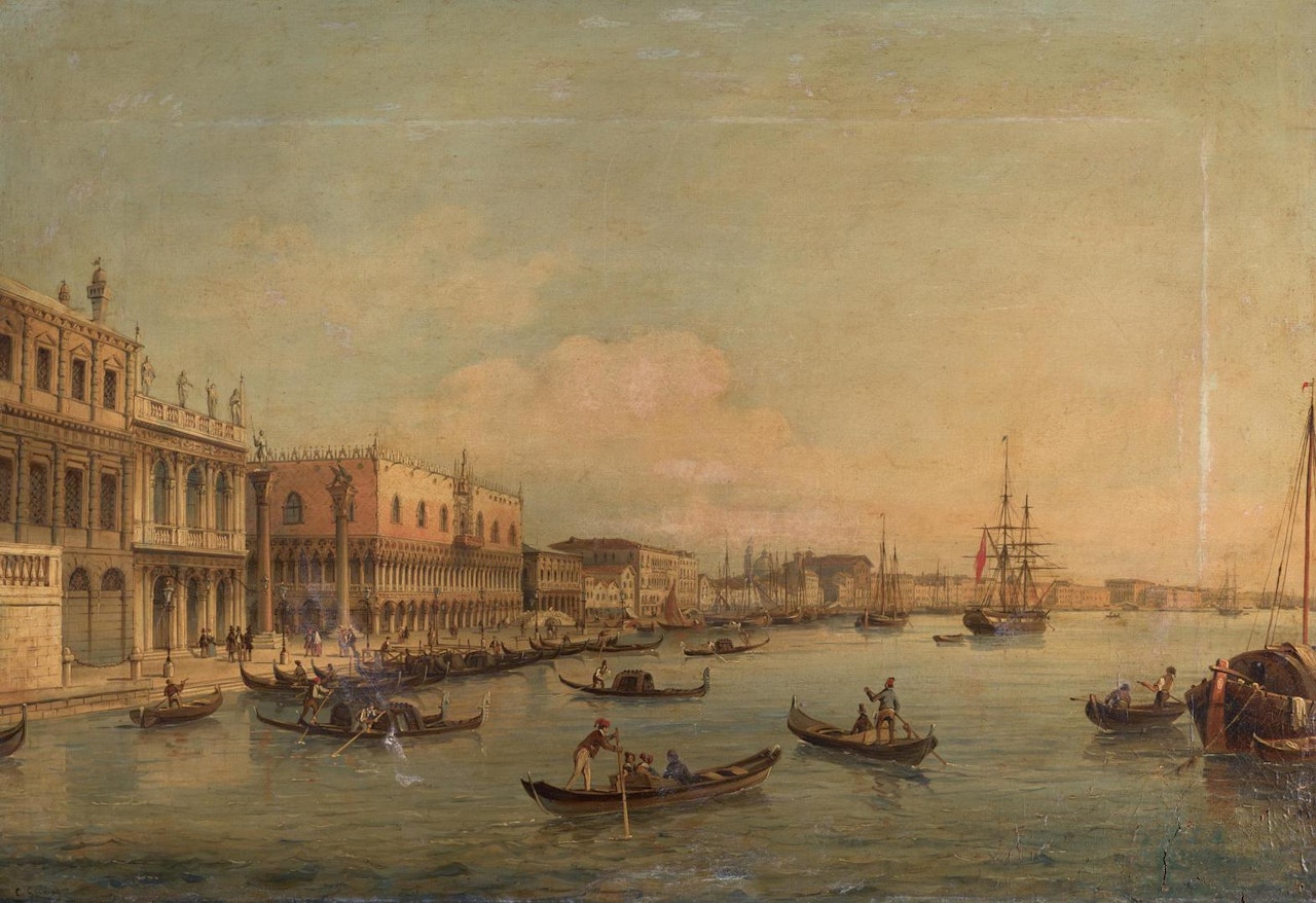 The Doge's Palace and Riva degli Schiavoni, Venice by Carlo Grubacs