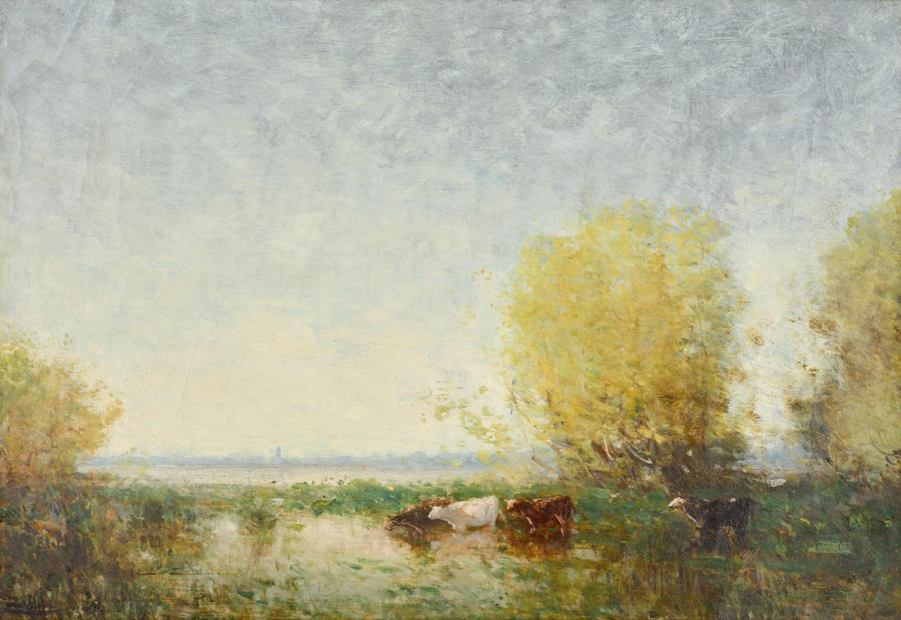 L'abreuvoir by Félix Ziem