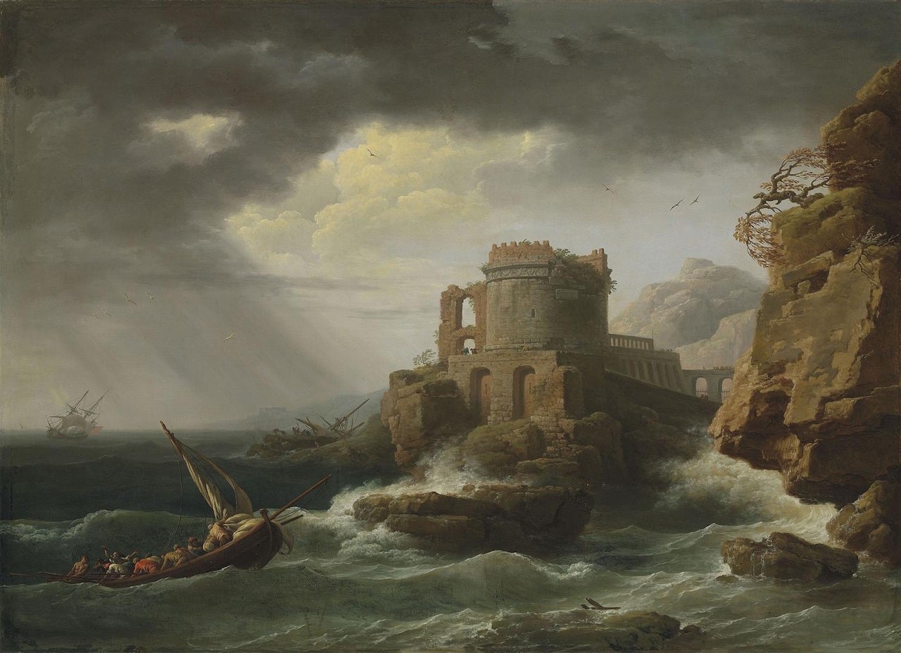 The Shipwreck by Claude Joseph Vernet