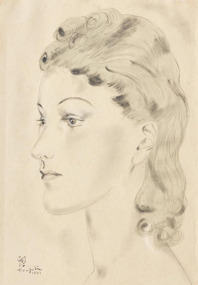 Portrait de jeune femme by Leonard Tsuguharu Foujita