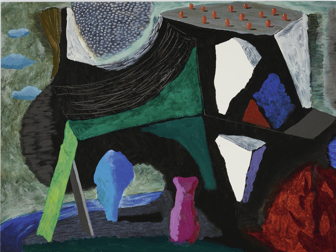 WHAT ABOUT THE CAVES by David Hockney