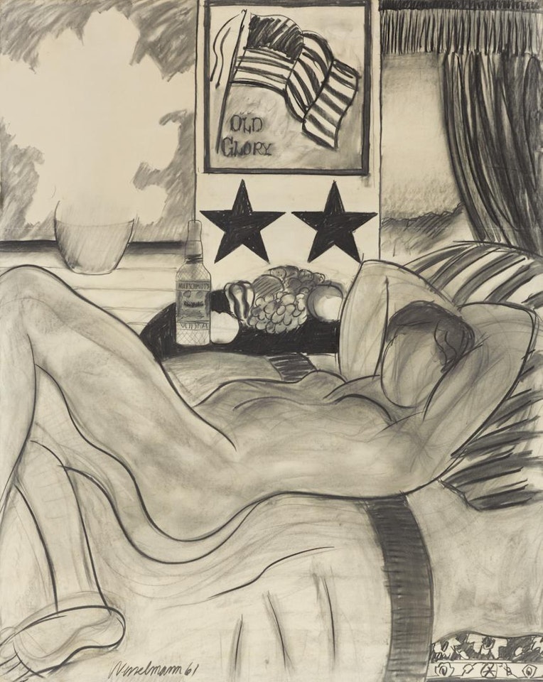 DRAWING FOR GREAT AMERICAN NUDE #21 by Tom Wesselmann