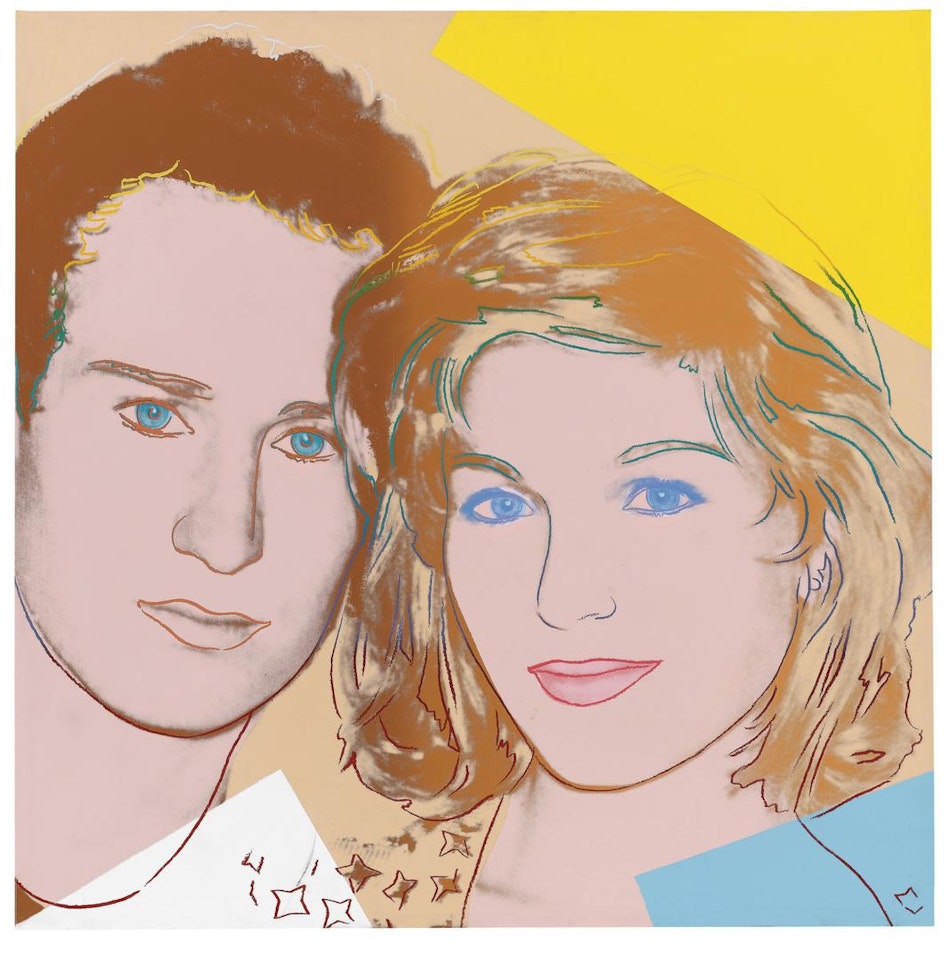 PORTRAIT OF JOHN MCENROE AND TATUM O'NEAL by Andy Warhol