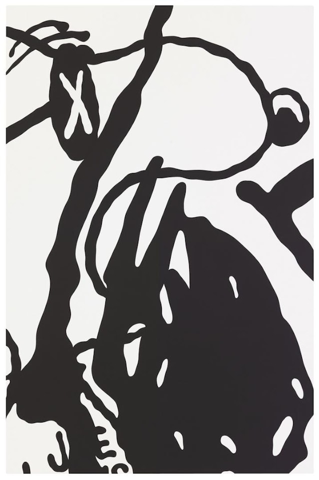 UNTITLED (BLACK AND WHITE) by Kaws