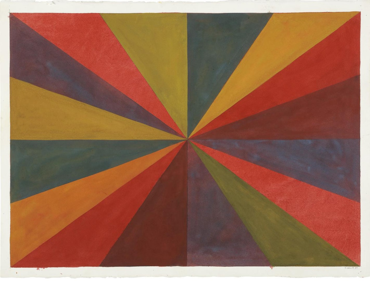 COLORS FROM THE CENTER by Sol LeWitt