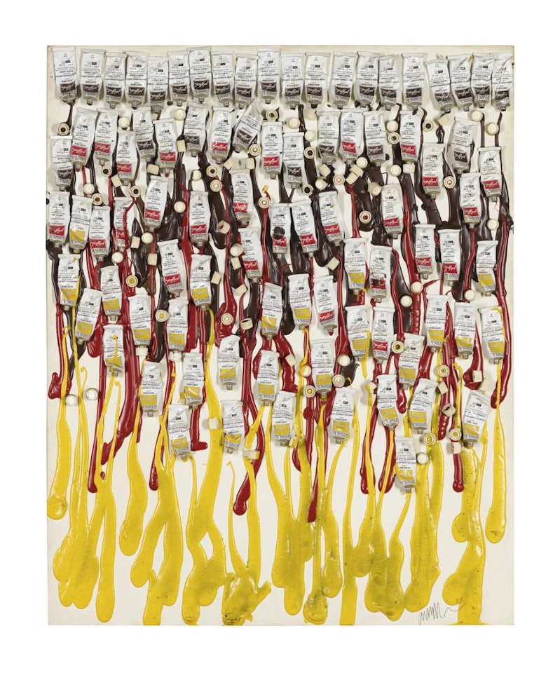 ACCUMULATION DE TUBES DE PEINTURES by Arman