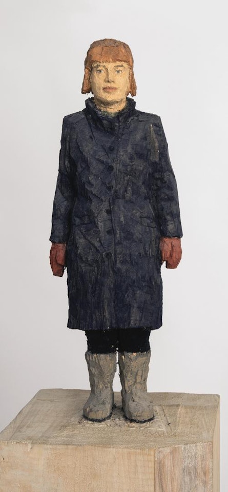 MAN IN WINTER CLOTHING  by Stephan Balkenhol