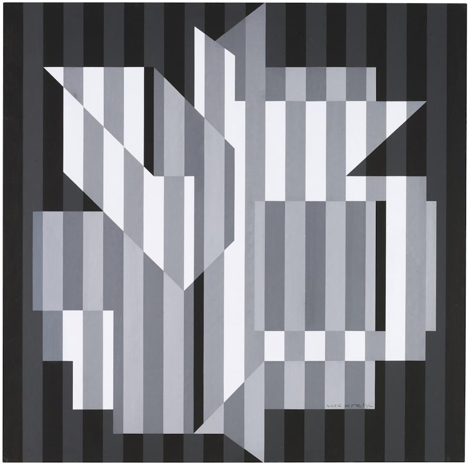 UJJAIN-GRIS by Victor Vasarely