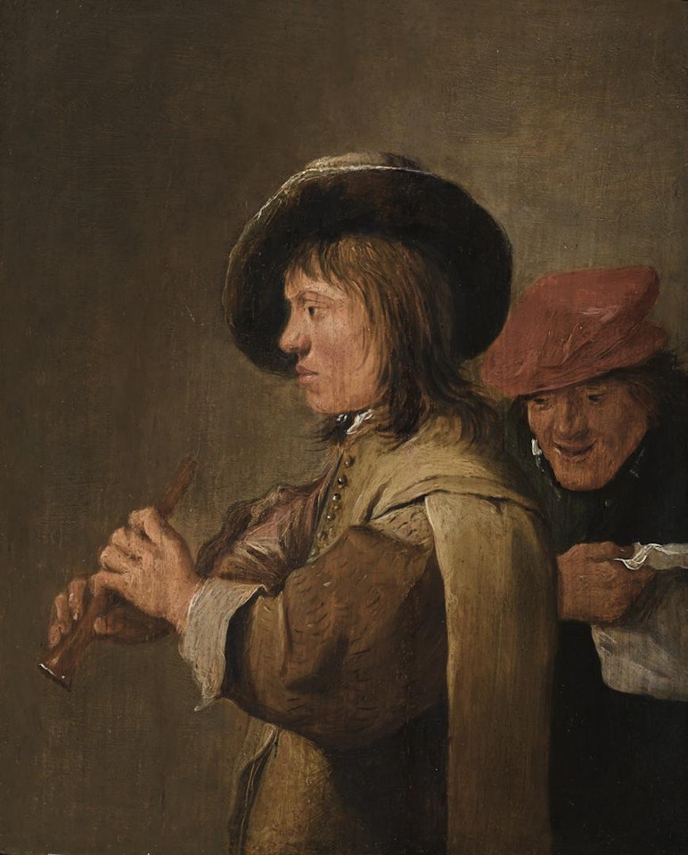 A FLUTE PLAYER IN PROFILE by David Teniers II