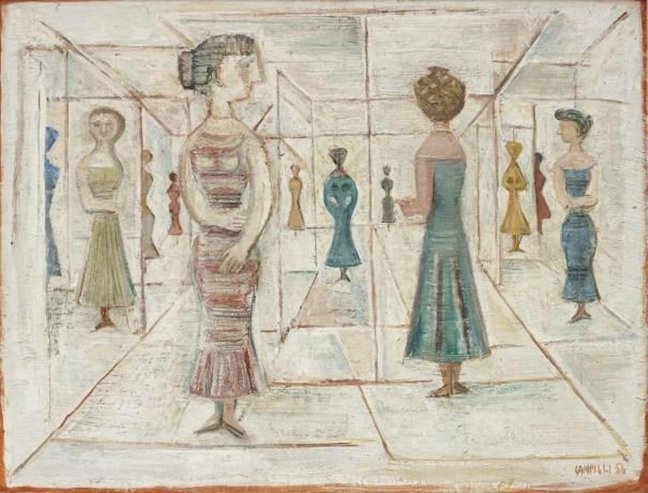 Labirinto/Labirinto di vetro by Massimo Campigli