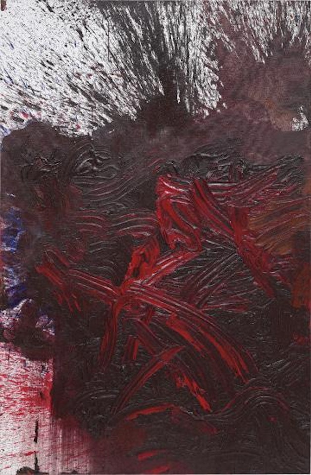 Schüttbild from the 60th Painting Action by Hermann Nitsch