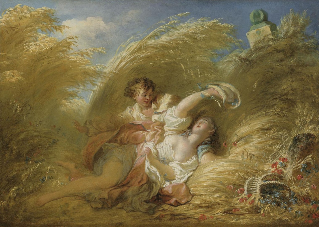 Dans les Blés by Jean-Honoré Fragonard
