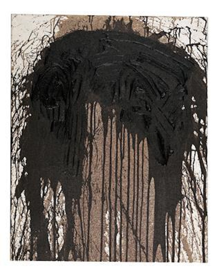Splatter painting with impasto painting by Hermann Nitsch