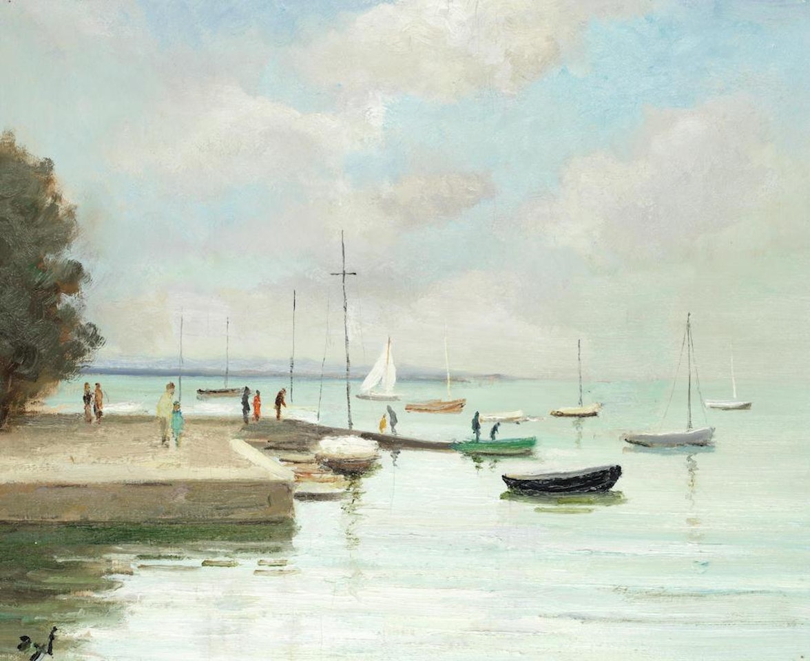 Cale du Logéo (Marine en Bretagne) by Marcel Dyf