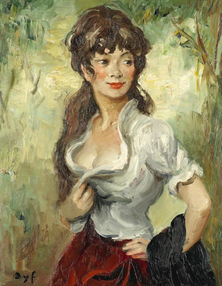 Jeune femme Gitane by Marcel Dyf